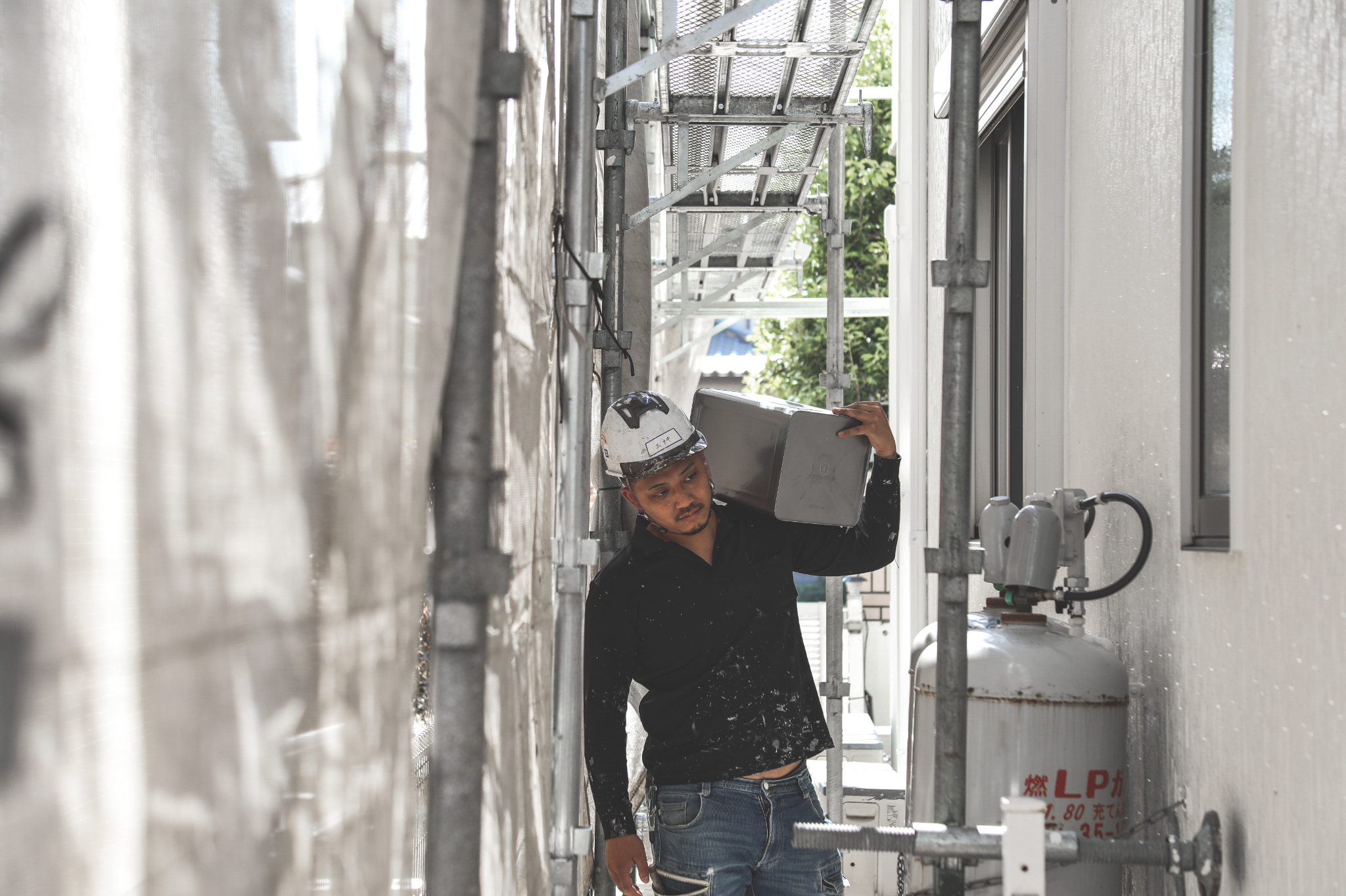 施工現場の写真